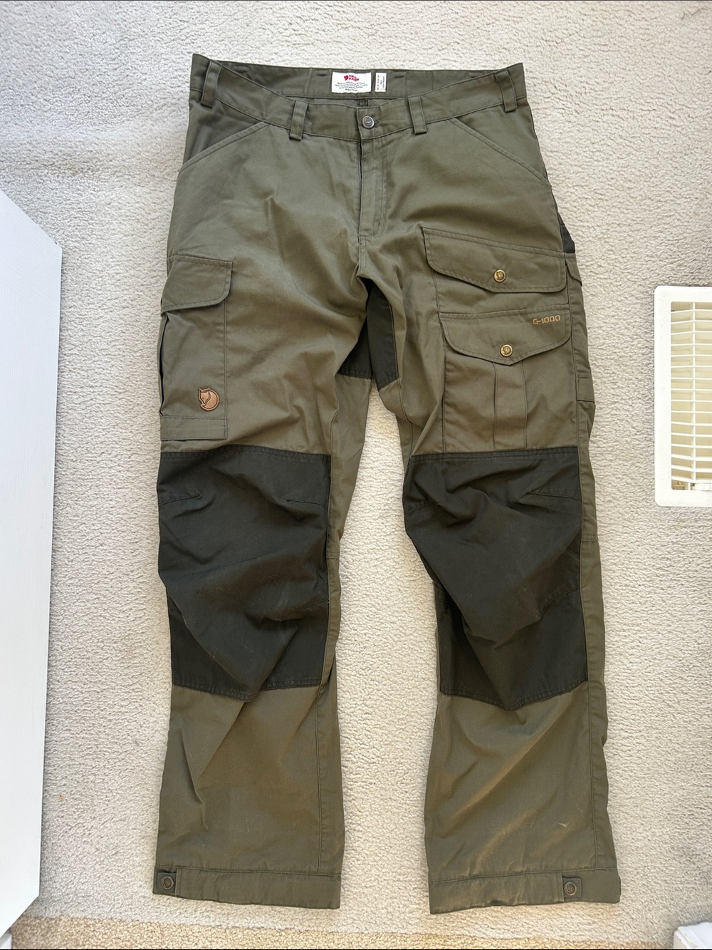 Fjallraven Vidda Pro Trousers - Olive and Black